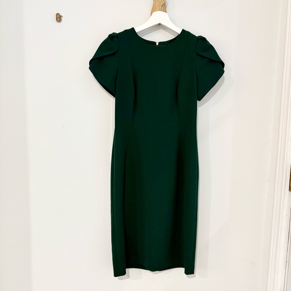 Calvin Klein sheath tulip sleeve dress